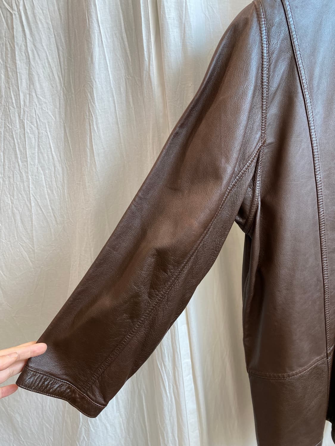 리얼레더 브라운 양면 카자켓(F) 상품이미지8