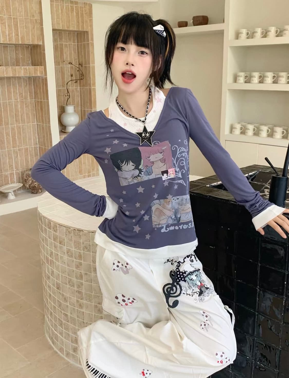 1moresheep 레이어드 롱슬리브 상품이미지1