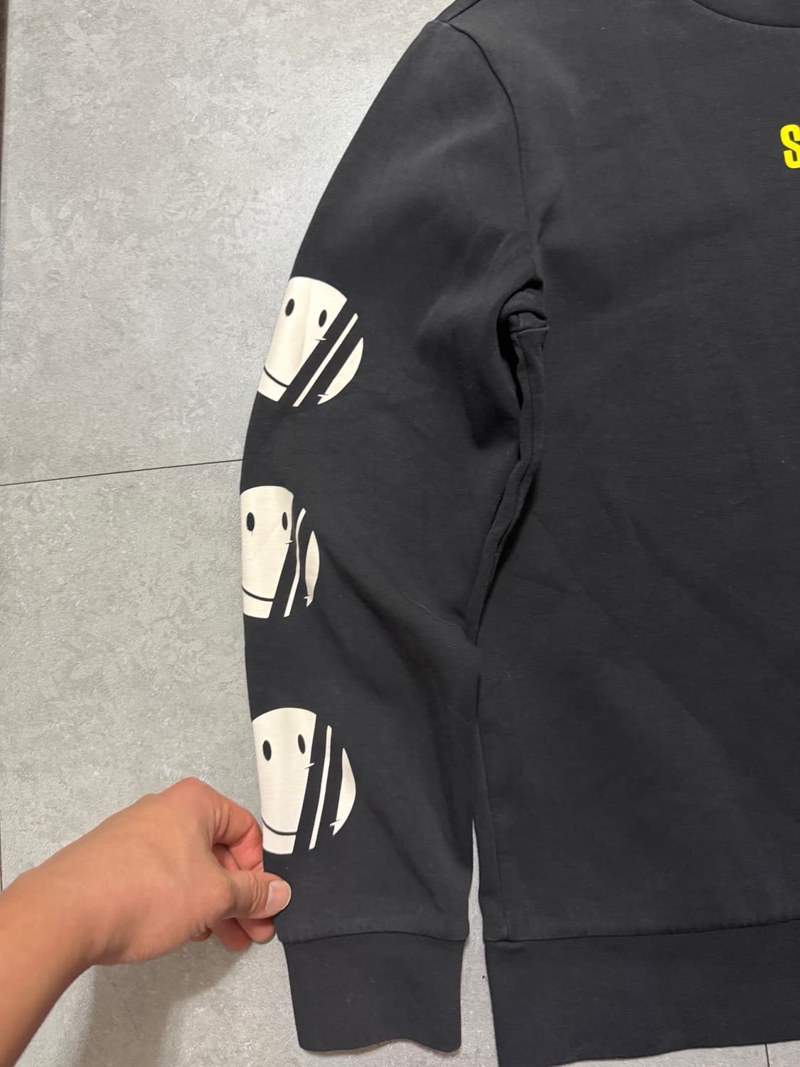 빈폴 스마일 로고패치빈티지 스웻셔츠 105size  상품이미지2