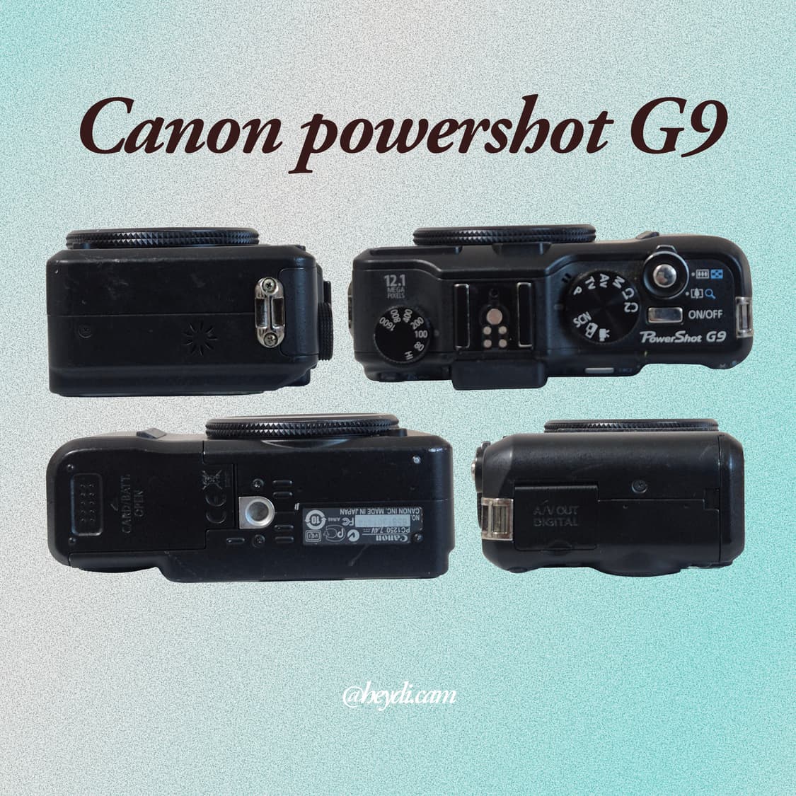 미품급) (안유진디카) 캐논 파워샷 G9 매트블랙 상품이미지2