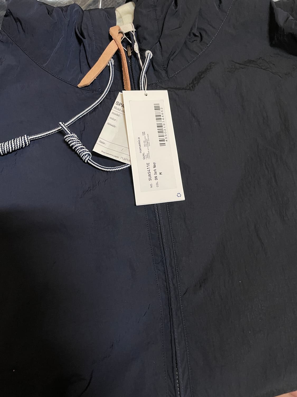 [M] 나나미카 집업 윈드 파카 다크 네이비 상품이미지1