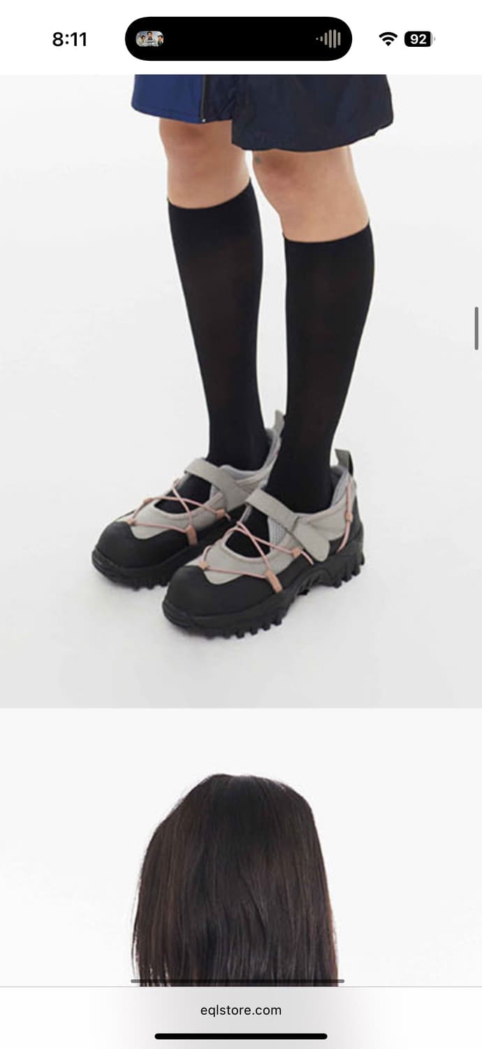 NEGATIVE THREE 메리제인 샌들 실버그레이 250 상품이미지2