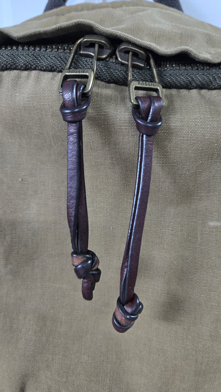 파슬fossil 빈티지 캔버스레더 백팩 상품이미지3