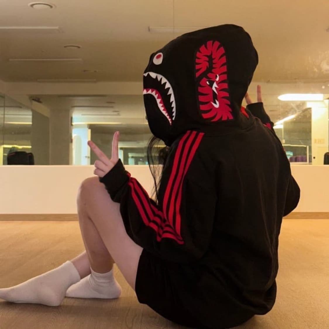 아디다스X베이프 샤크후드 S 상품이미지3