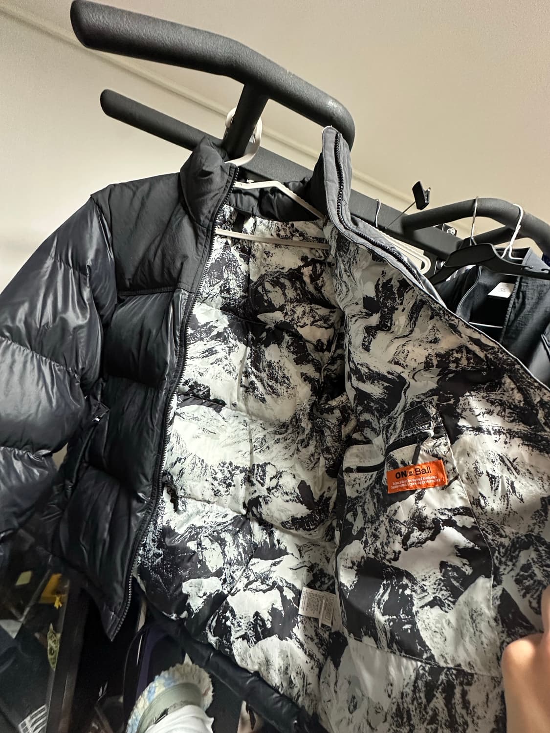 급처)노스페이스 온 볼 자켓 리얼 블랙 NJ3NP55B 상품이미지4