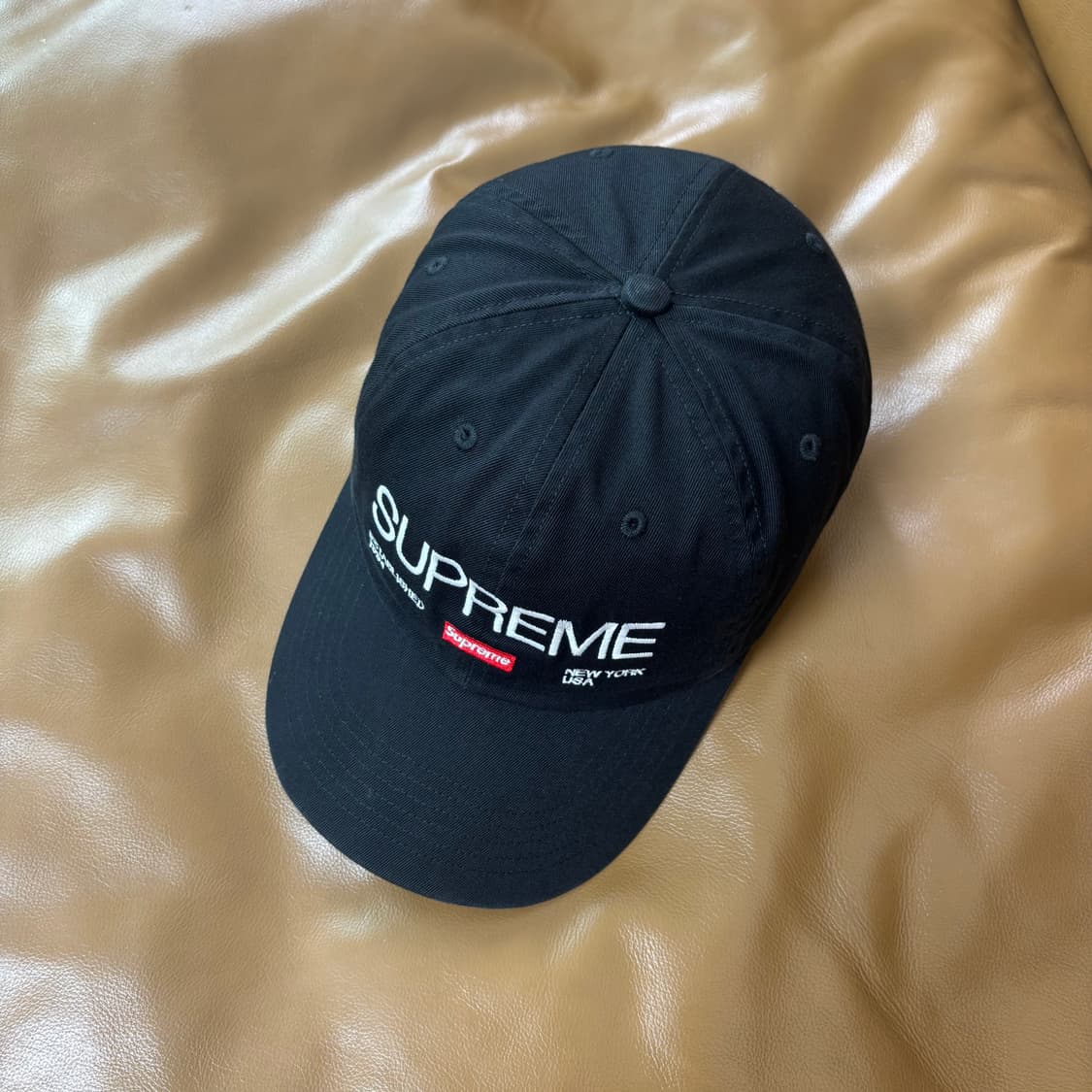 슈프림 6패널 볼캡 모자 Est1994 블랙 상품이미지6
