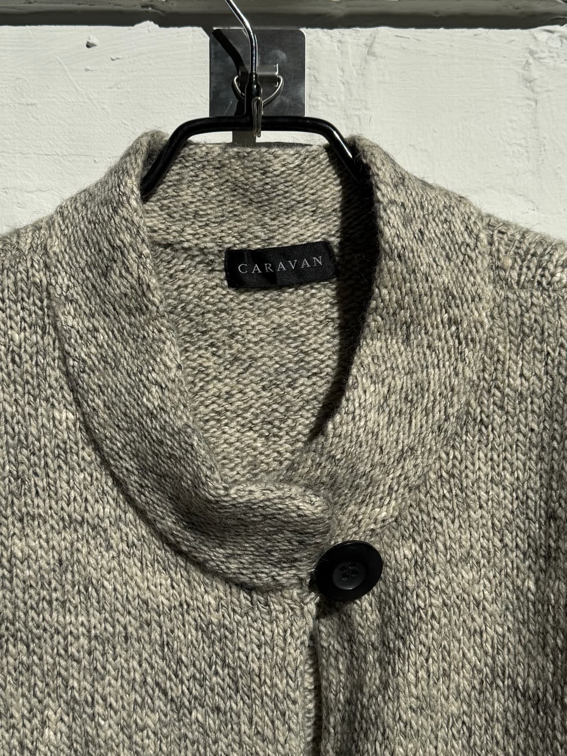Caravan 울 실크 블렌드 언발란스 니트 가디건 11R 상품이미지2