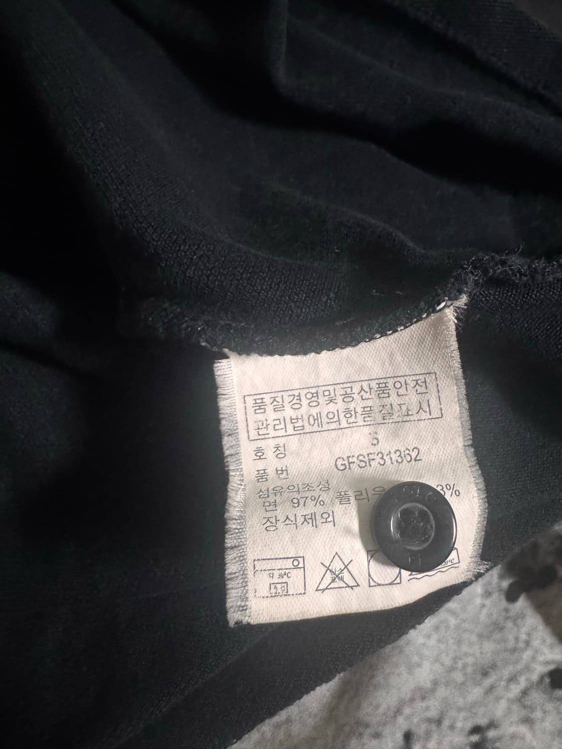폴로 랄프로렌 빅포니 긴팔 폴로셔츠 (블랙/오렌지) S사이즈⁠ 상품이미지4