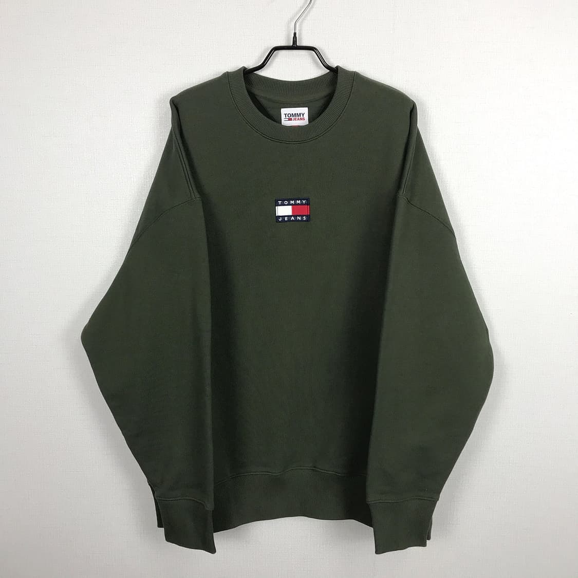 타미힐피거 오버핏 기모 맨투맨 티셔츠 새상품 남성L 상품이미지1