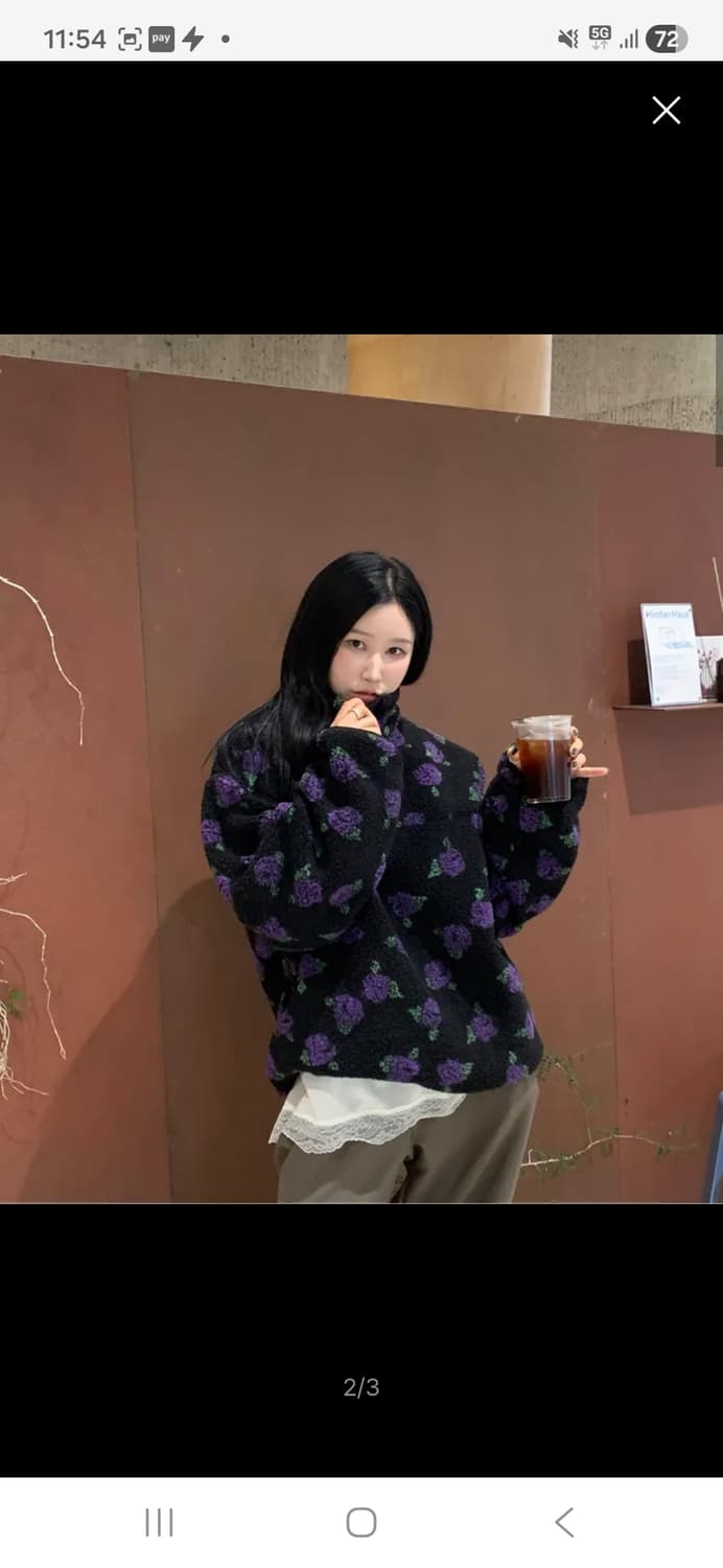 (마지막특가) 스트라이프마가린 플리스 하프집업 상품이미지8