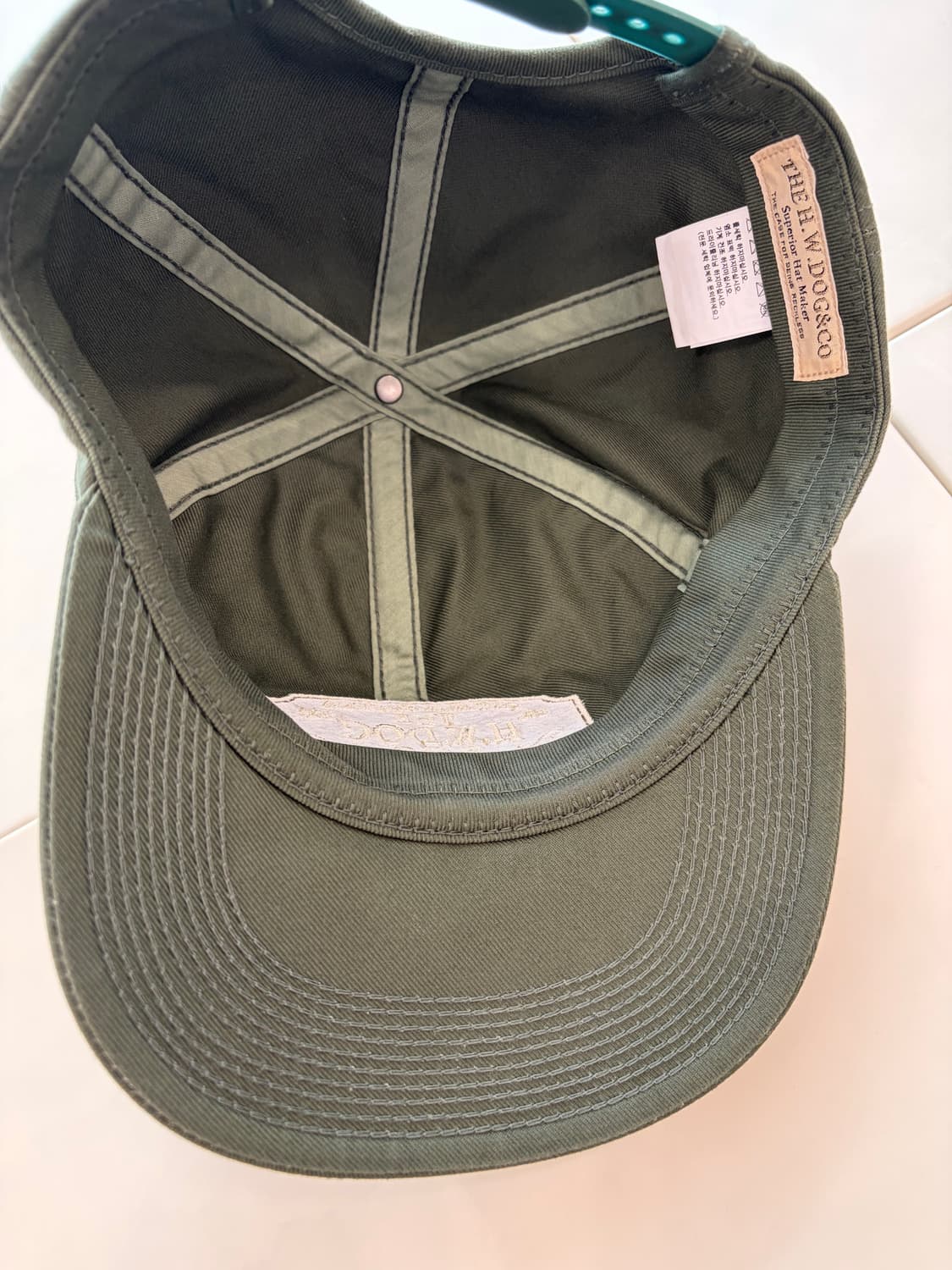 도그앤코 dog&co 밀리터리 볼캡 올리브 상품이미지4