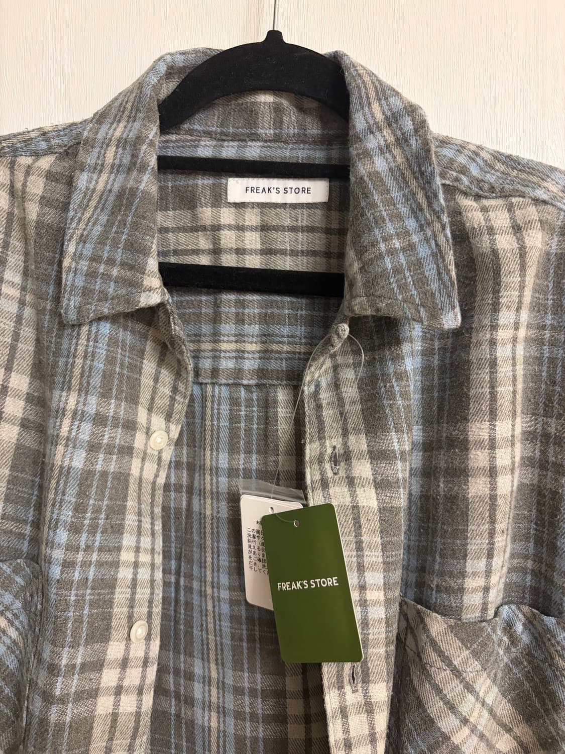 [새상품] 프릭스스토어 그레이 체크 셔츠 상품이미지3