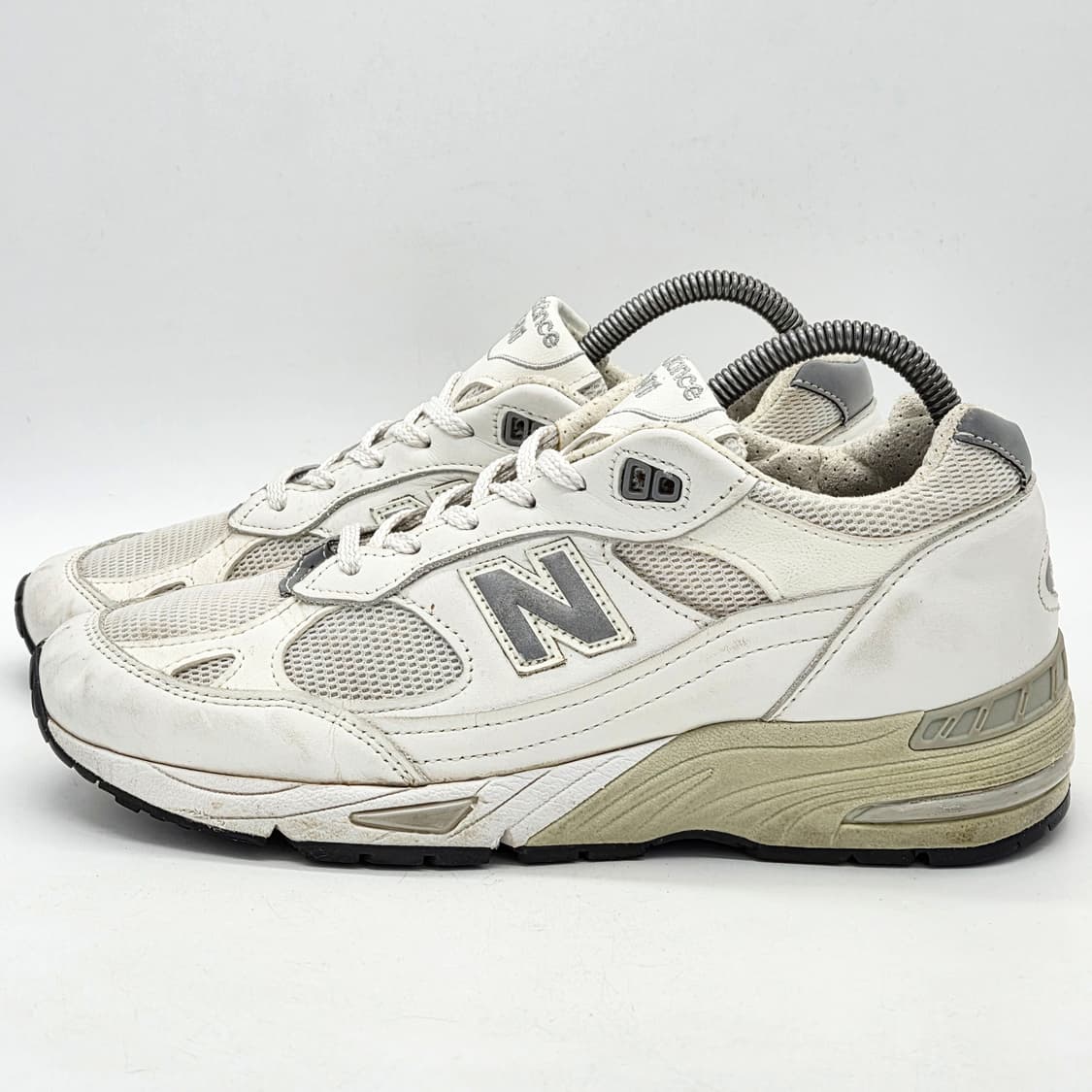  뉴발란스 991 메이드 인 UK 화이트 실버 (8 D)  상품이미지1