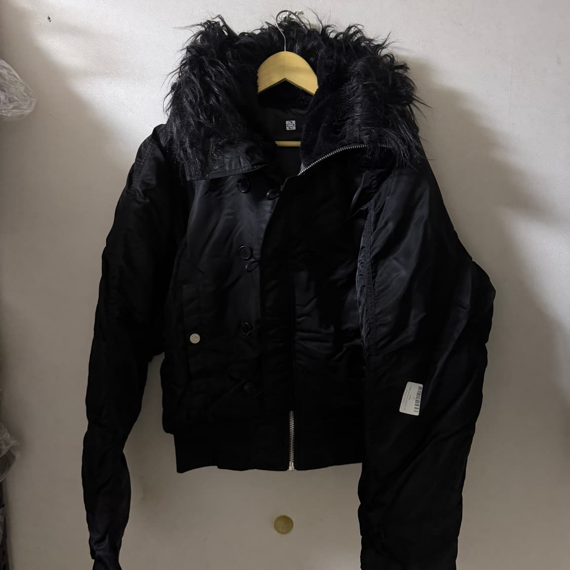 선데이오프클럽 퍼후디드봄버 Fur Hooded Bomber 사이즈 2 상품이미지10