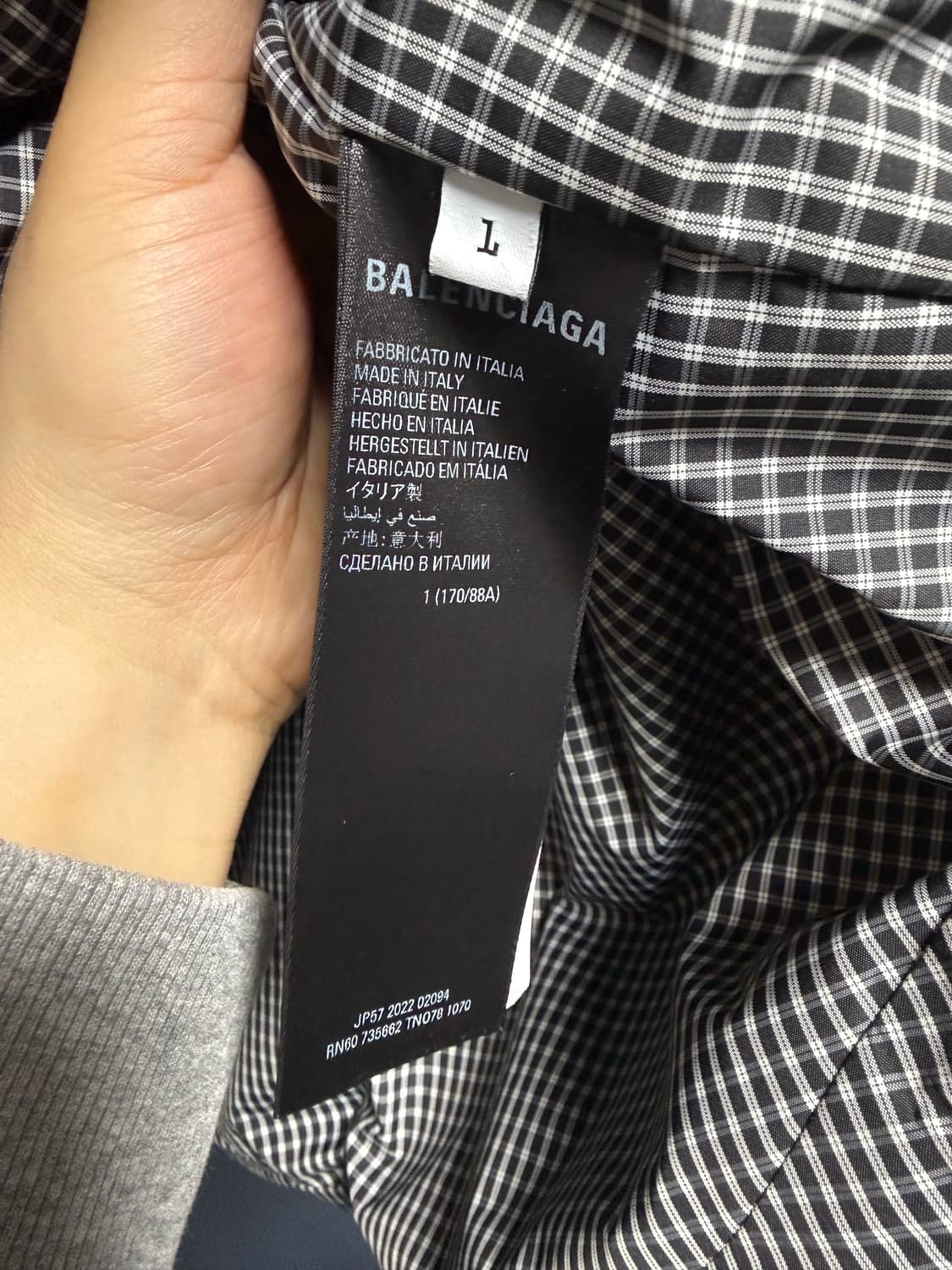 [1]발렌시아가 후드 패딩 셔츠 상품이미지3