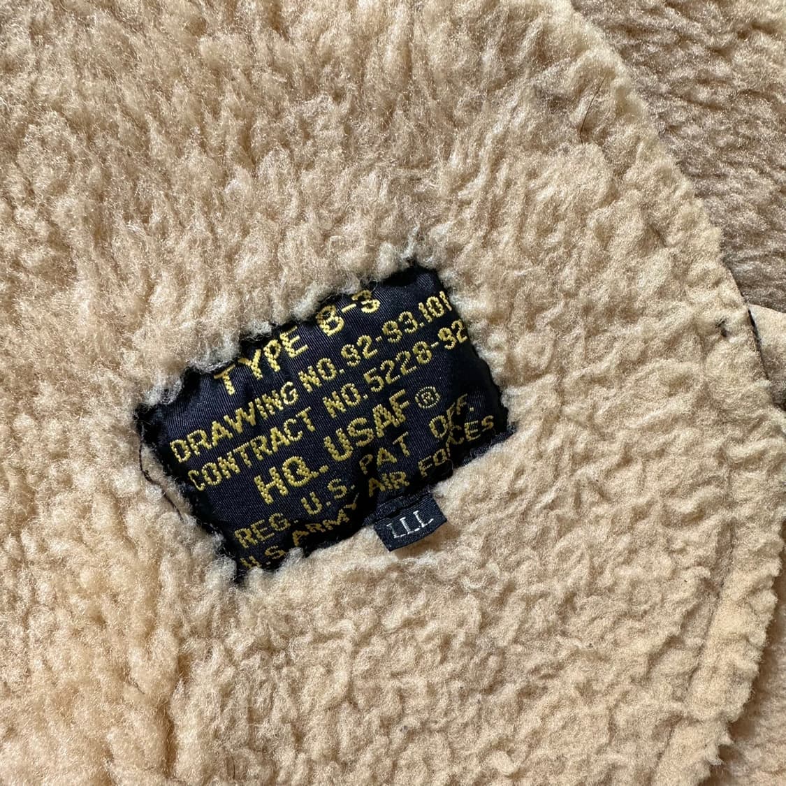 오리지널 B-3 램스킨 시어링 무스탕 봄버 자켓 상품이미지9