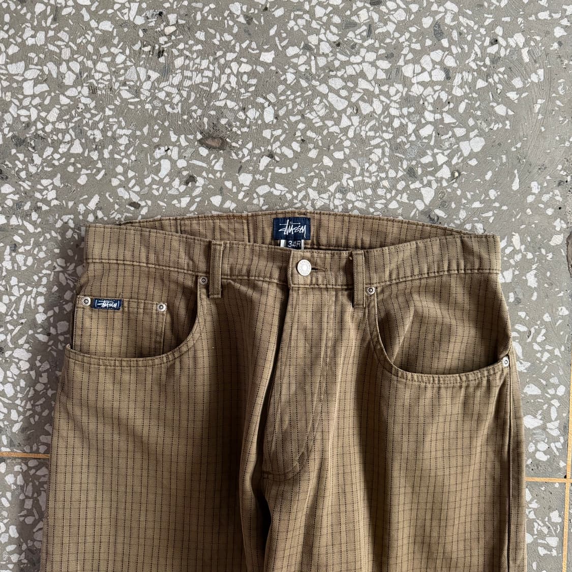 90s 올드 스투시 체크 팬츠 상품이미지3