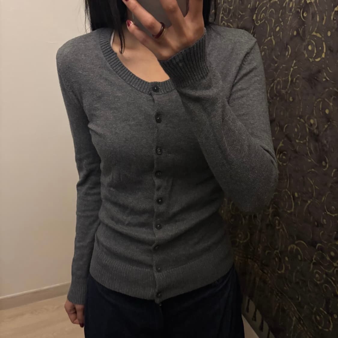 GAP 갭 슬림핏 베이직 그레이 가디건 상품이미지1