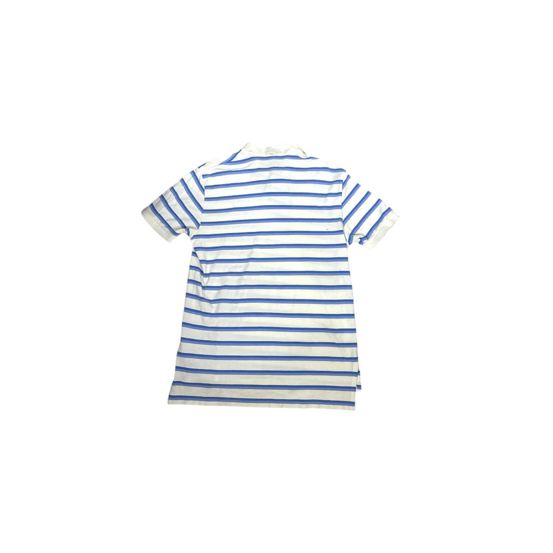 폴로 랄프 로렌 화이트 블루 줄무늬 단가라 반팔 피케이티 카라티 L 상품이미지6
