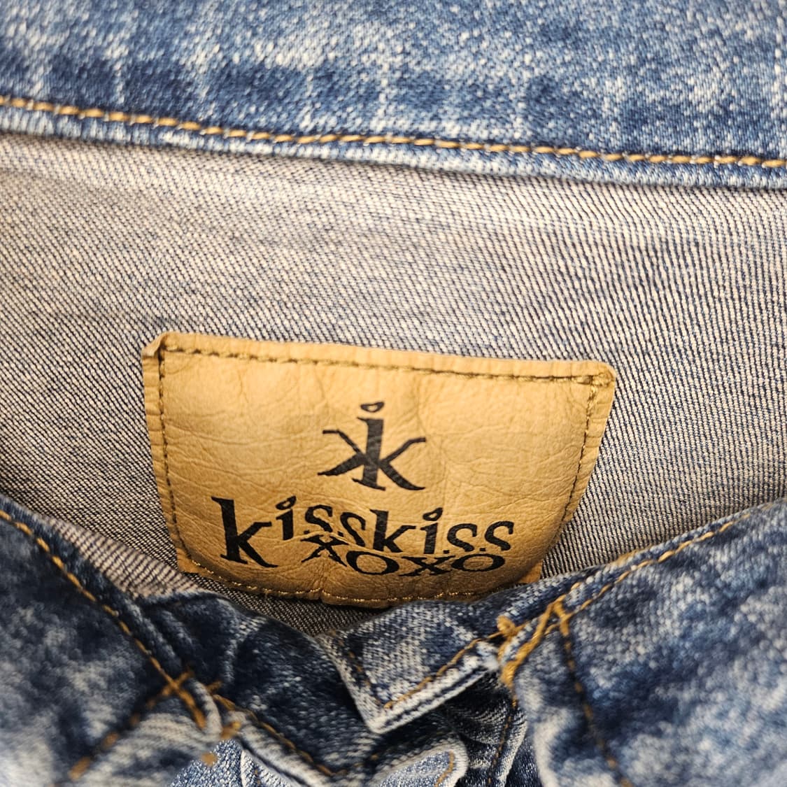 kiss kiss xoxo 빈티지 워싱 데님 자켓 상품이미지3