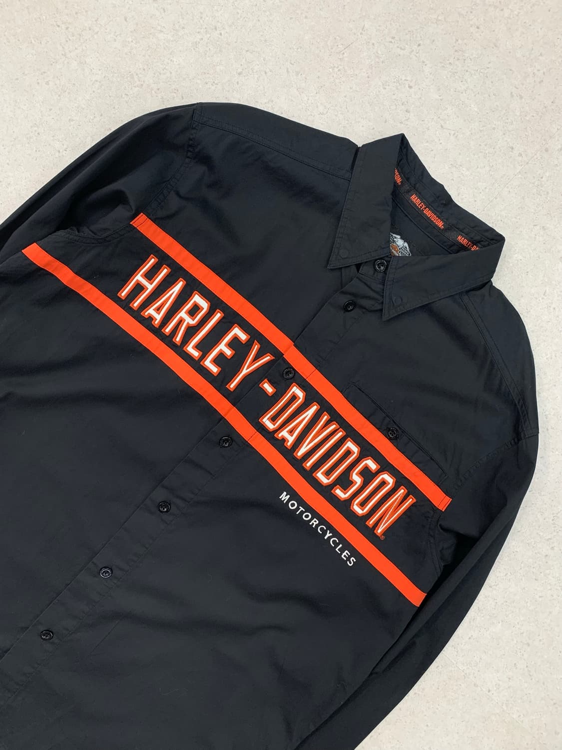 Harley Davidson 할리데이비슨 빅로고 워크셔츠 상품이미지2