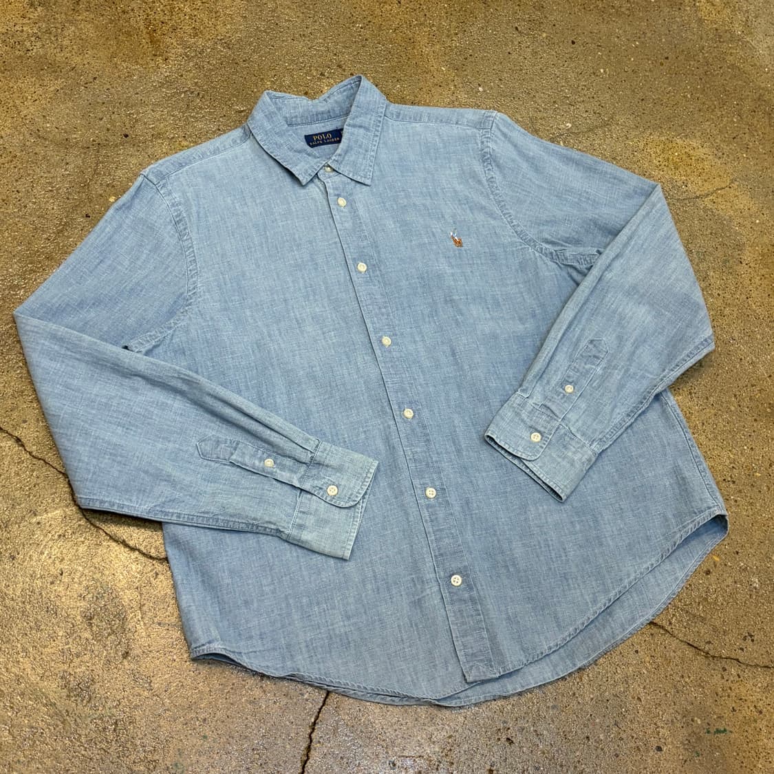 미국 빈티지 폴로랄프로렌 헤지 청남방 데님셔츠 청셔츠 상품이미지2