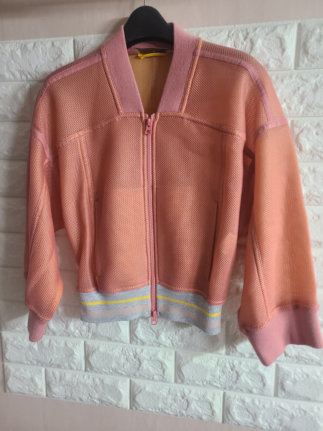 [수165]아디다스x스텔라맥카트니 핑크 메쉬 집업 자켓(55) 상품이미지1