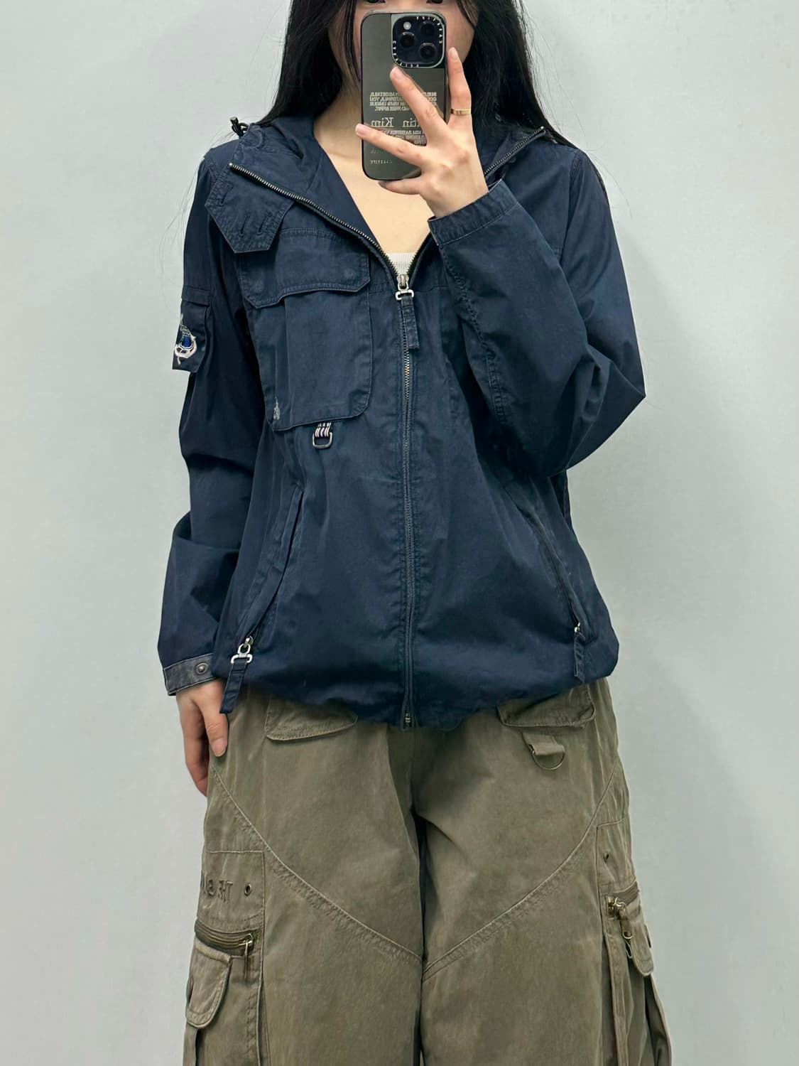 빈폴 네이비 포켓 유틸리티 후드 자켓 상품이미지1