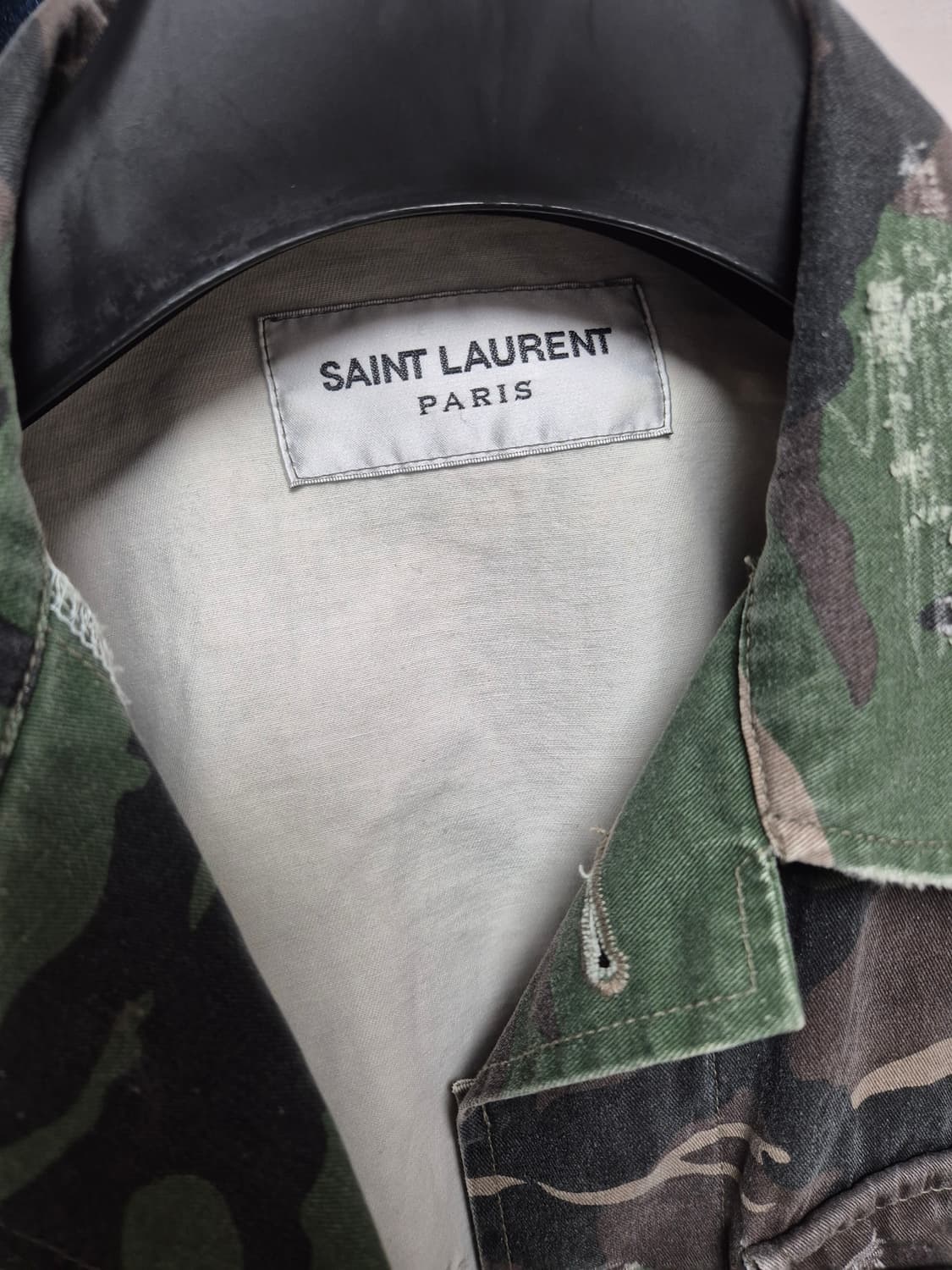 생로랑 빈티지 카모 야상 자켓 95사이즈 상품이미지6