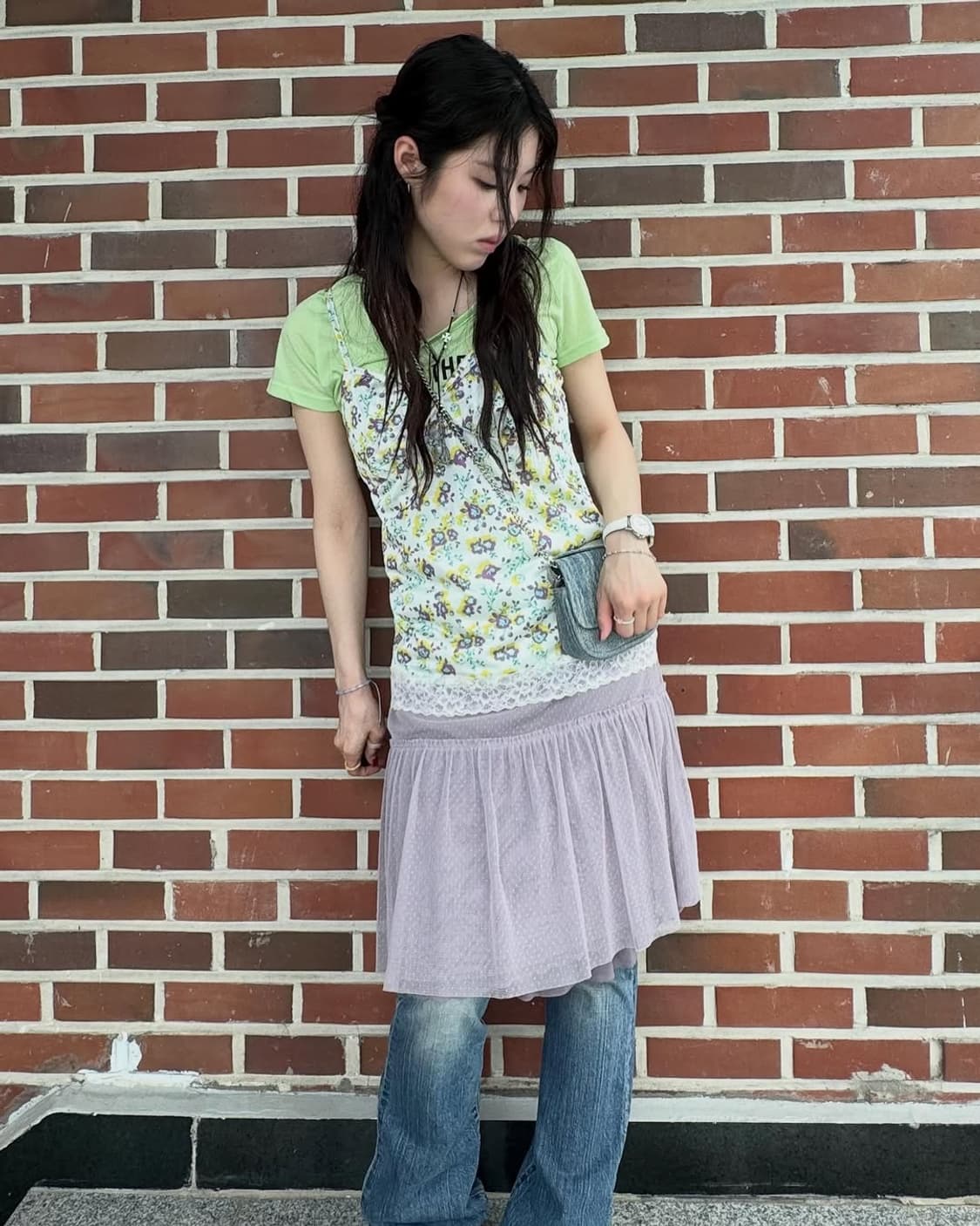 Y2K 롯데리아벽지언니 빈티지 코디세트 상품이미지7