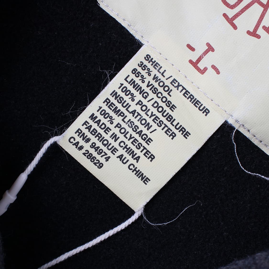 STUSSY AUTHENTIC GEAR Wool Hooded coat 상품이미지7