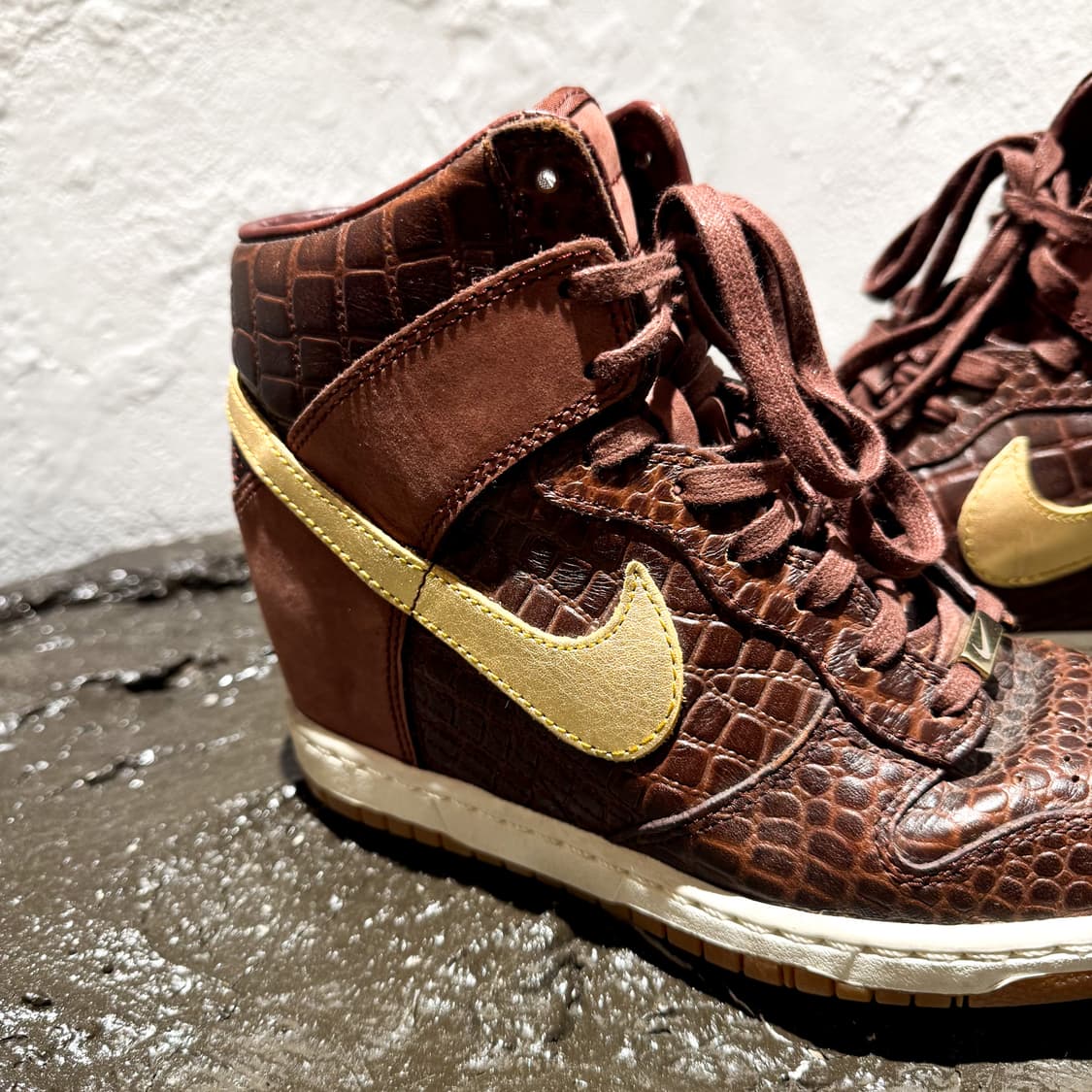Nike Dunk Sky Hi Wedge – Crocodile Brown 상품이미지5