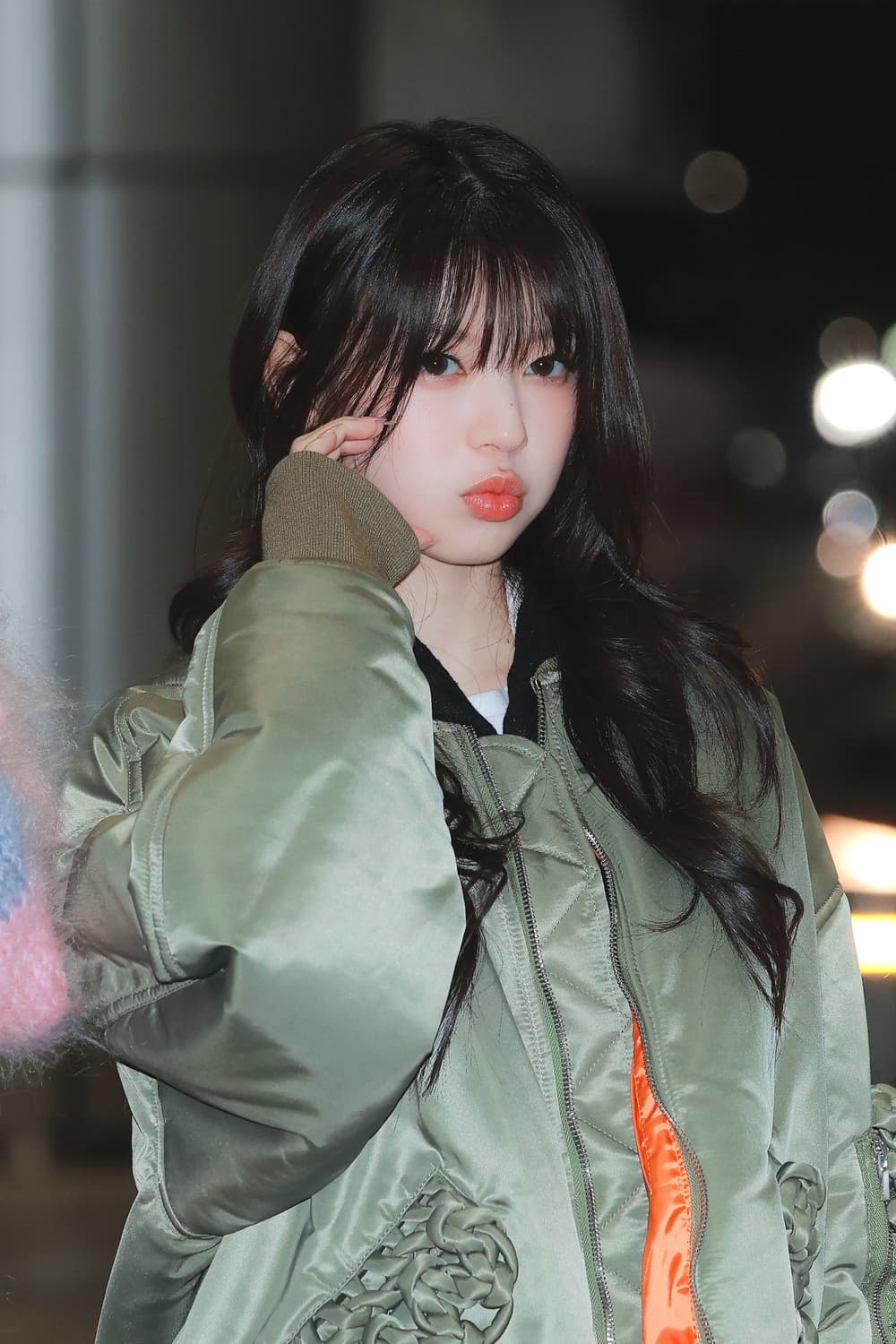 느와케이니노미야 항공 점퍼 아일릿 모카착용 상품이미지2