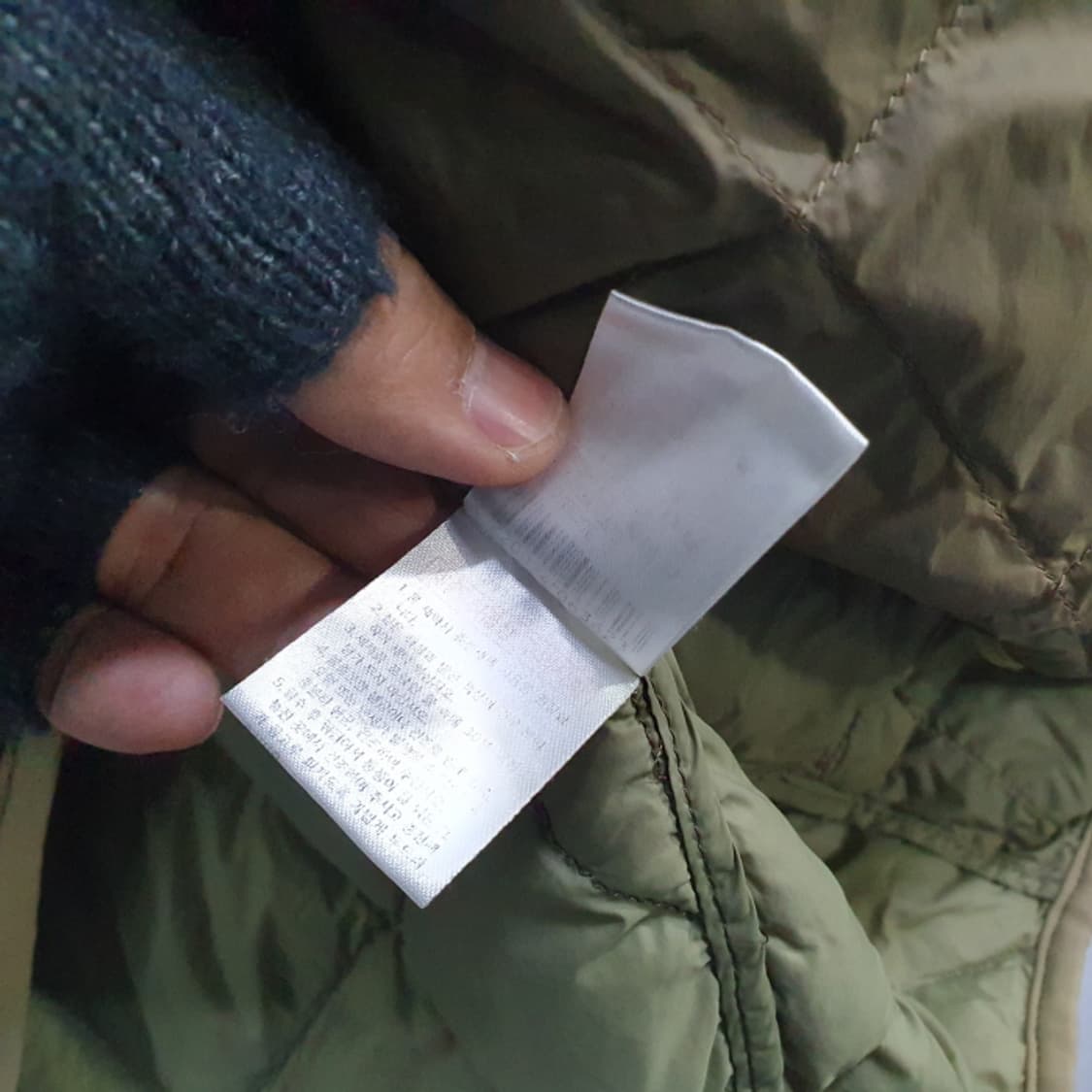 카키색 다운패딩조끼(100) 상품이미지3