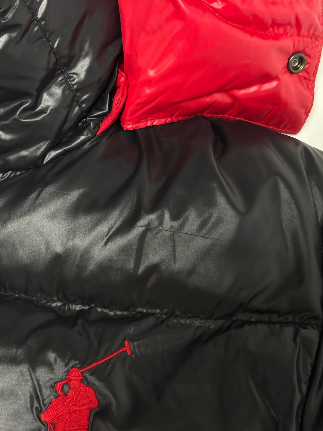 폴로 빅포니 유광 패딩 L 상품이미지4