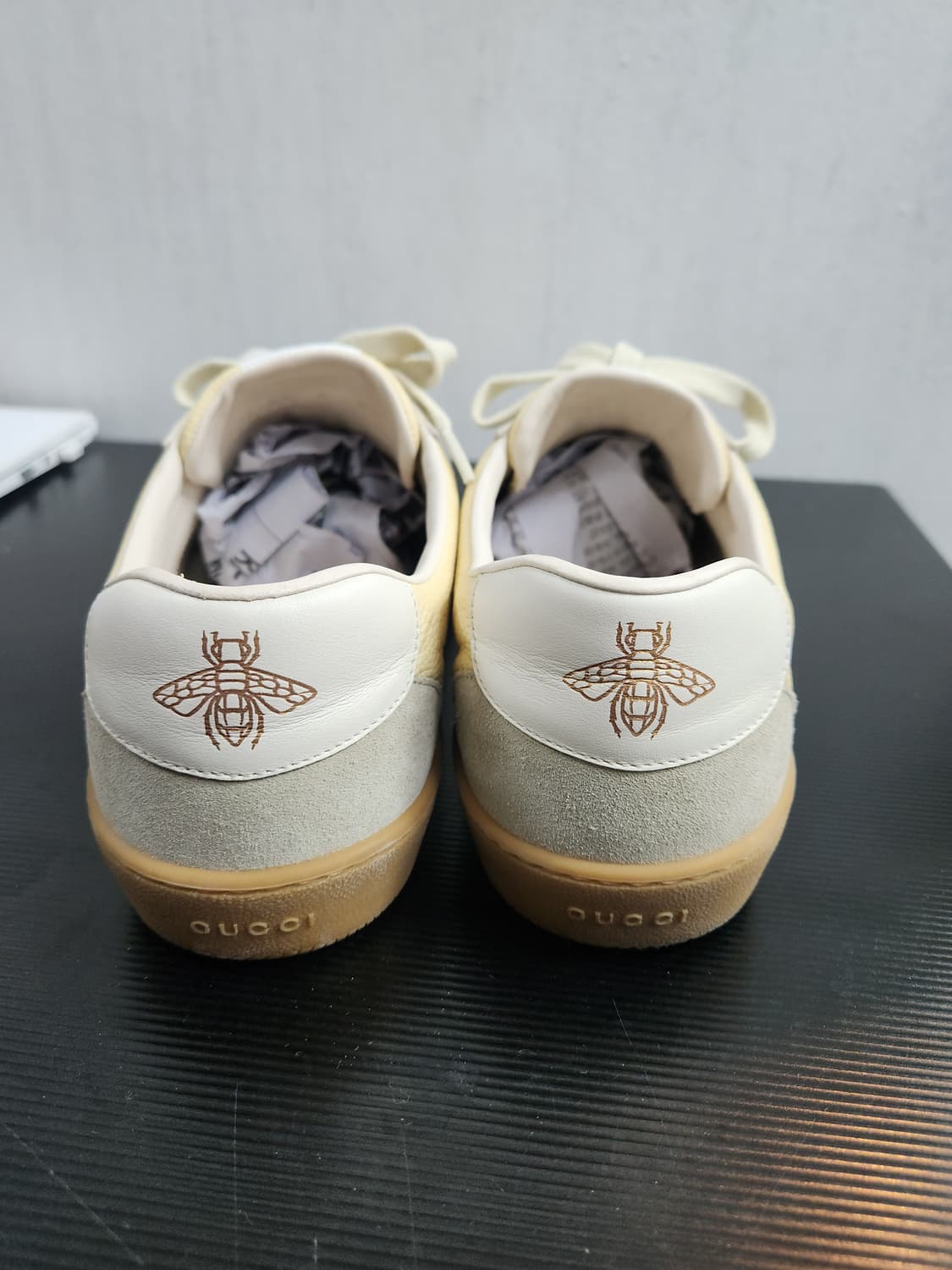 구찌 G74 웹로우탑 스니커즈 8(270) 오트밀 상품이미지4