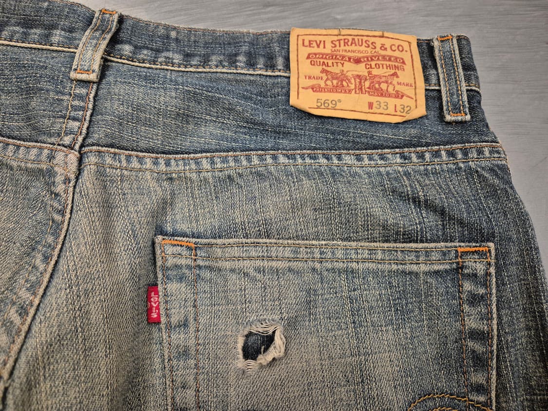 00s 리바이스 569 루즈 스트레이트핏 데님 팬츠 상품이미지4