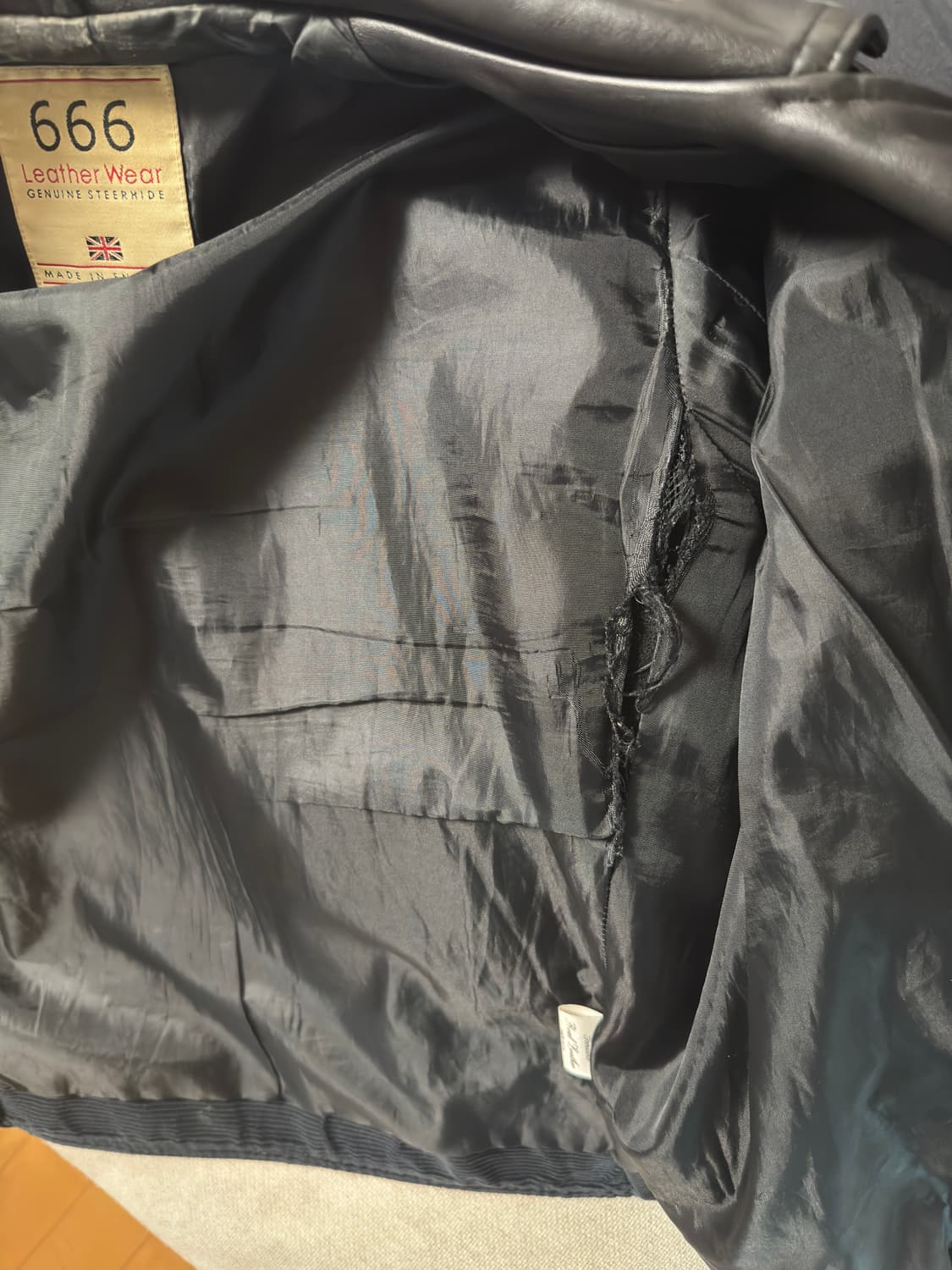 666 스티어하이드 레더자켓 상품이미지7