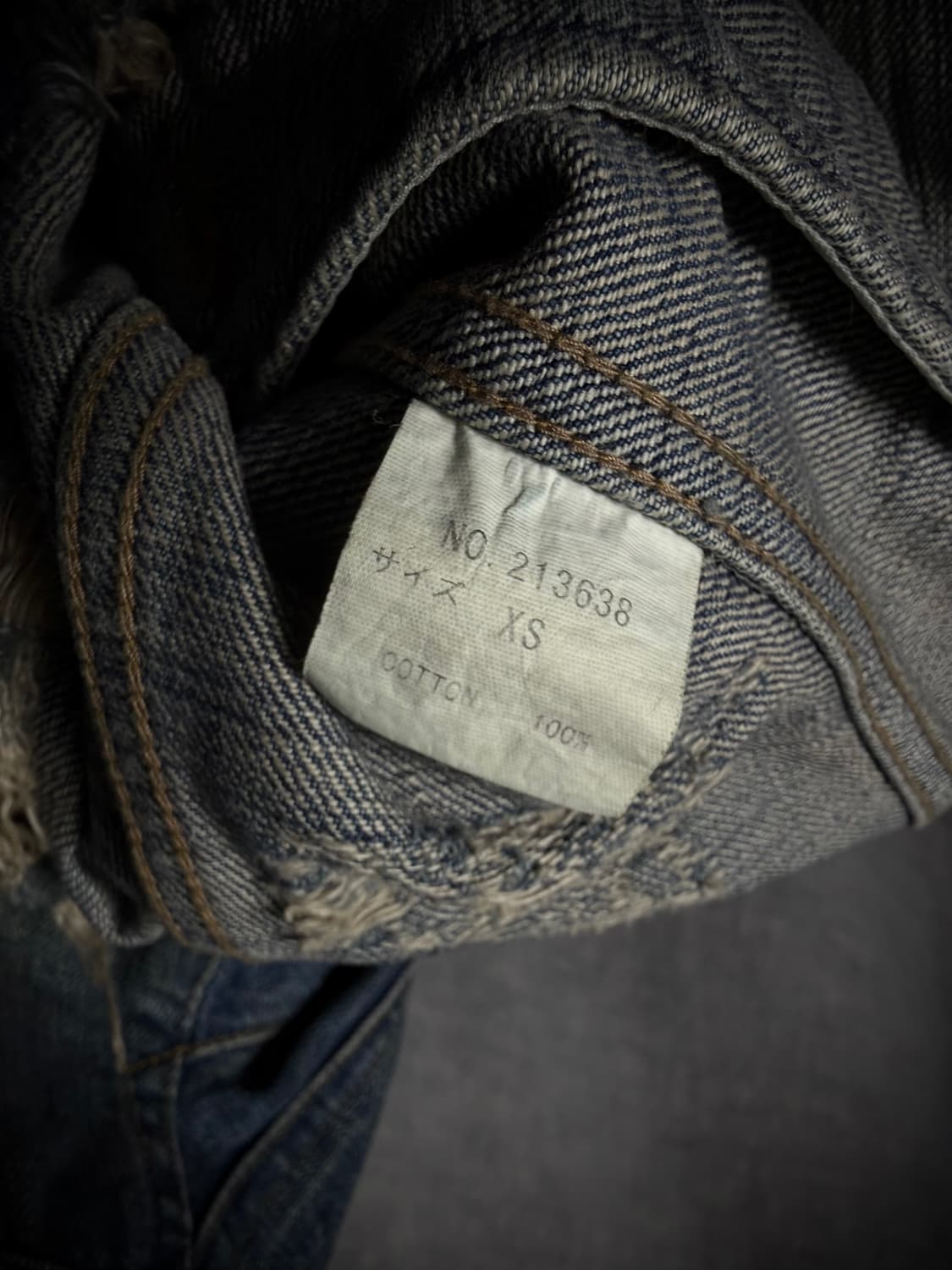 LGB Distressed Fringe Denim Jacket 상품이미지9