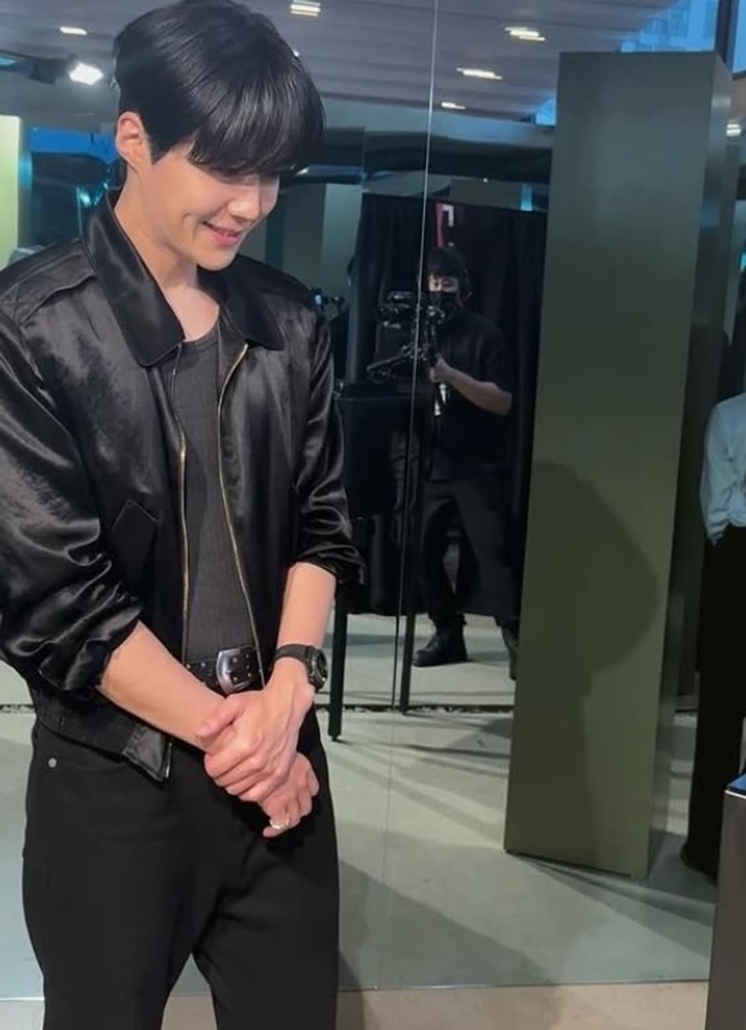 [L] 렉토 80s 플루이드 벤 카스틸라 밤무대 자켓 블랙 상품이미지2