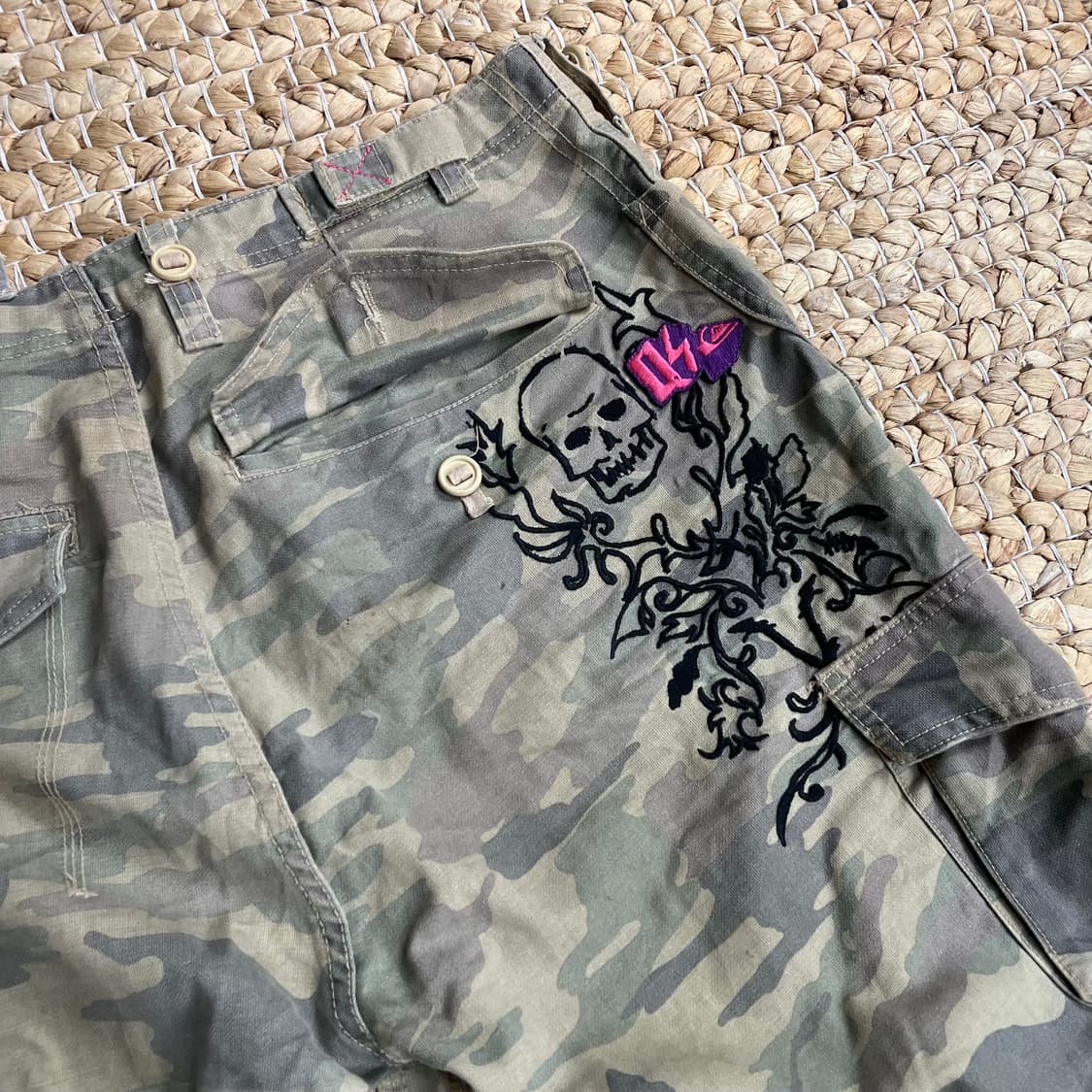 2000s 퀵실버 Japan 카모 반바지 상품이미지2