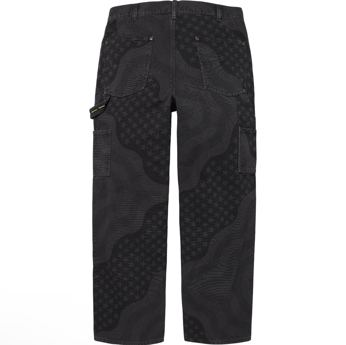 슈프림 플래그 더블 니 페인터 팬츠 블랙 - 26SS 상품이미지2