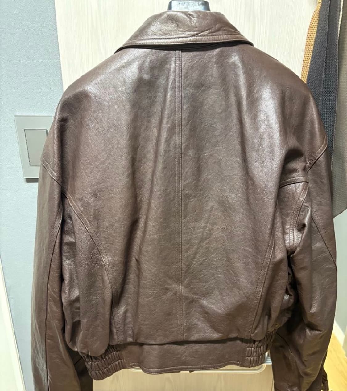 쏭스튜디오 가죽자켓 34 브라운입니다 상품이미지2