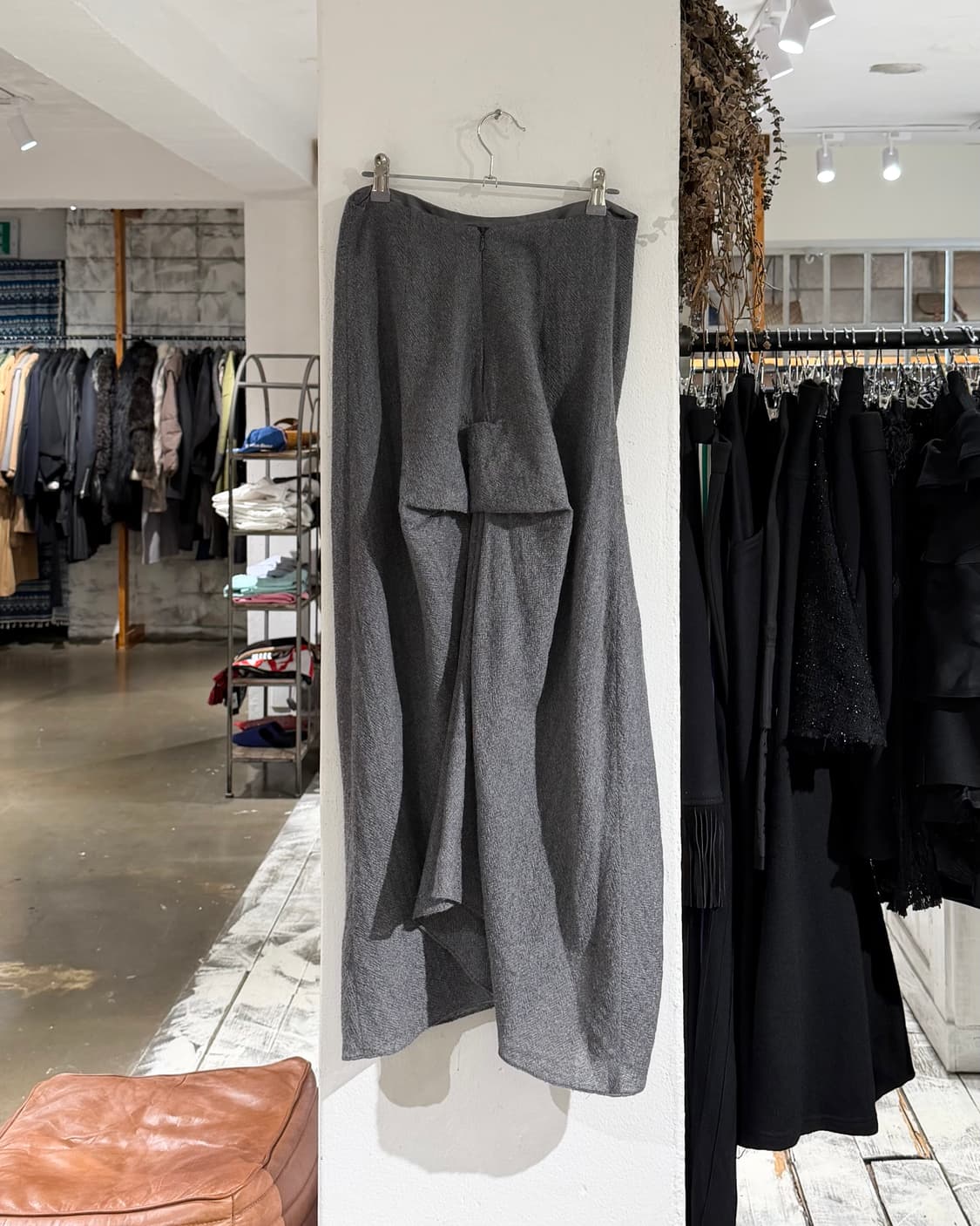 모르간 르 페이 그레이 드레이프 롱 스커트 상품이미지4