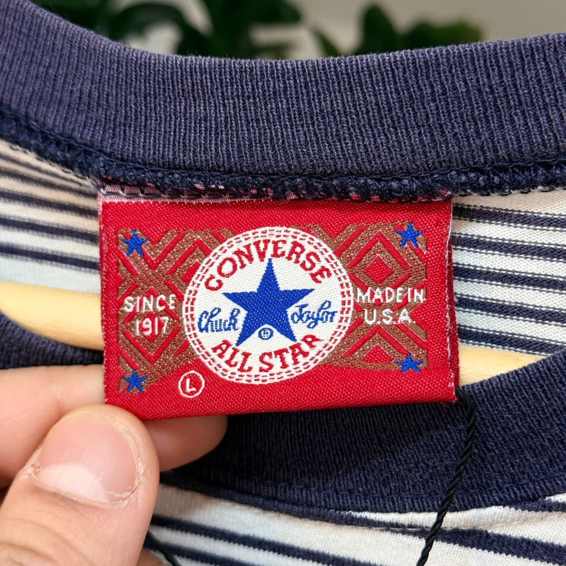 90S 컨버스 스트라이프 티셔츠 L MADE IN USA 상품이미지5