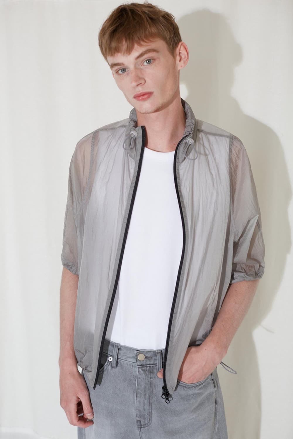 라벨아카이브 시어 하이넥 집업 상품이미지1