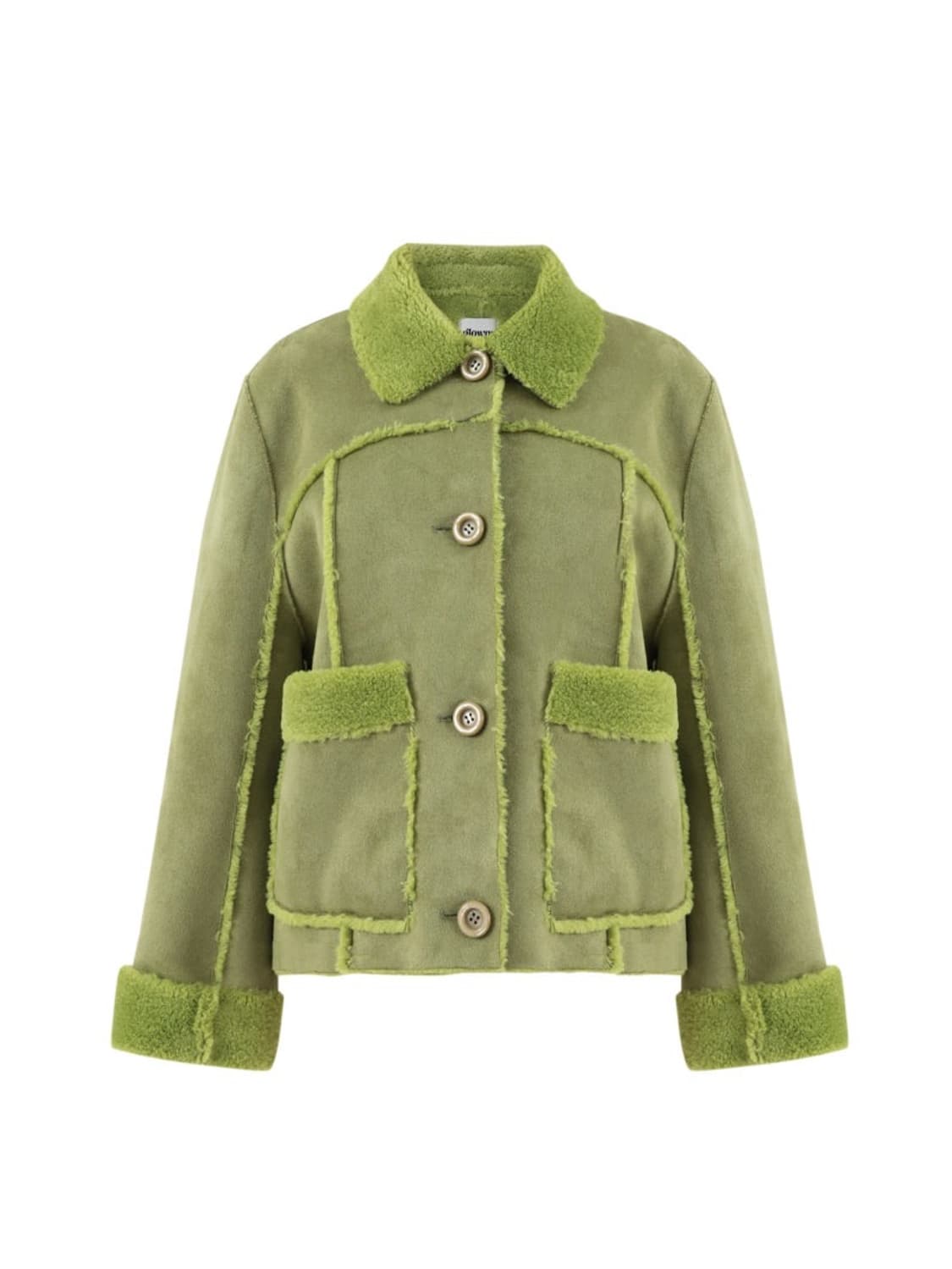 글로니 glowny chloe fur jacket 올리브 무스탕 상품이미지1