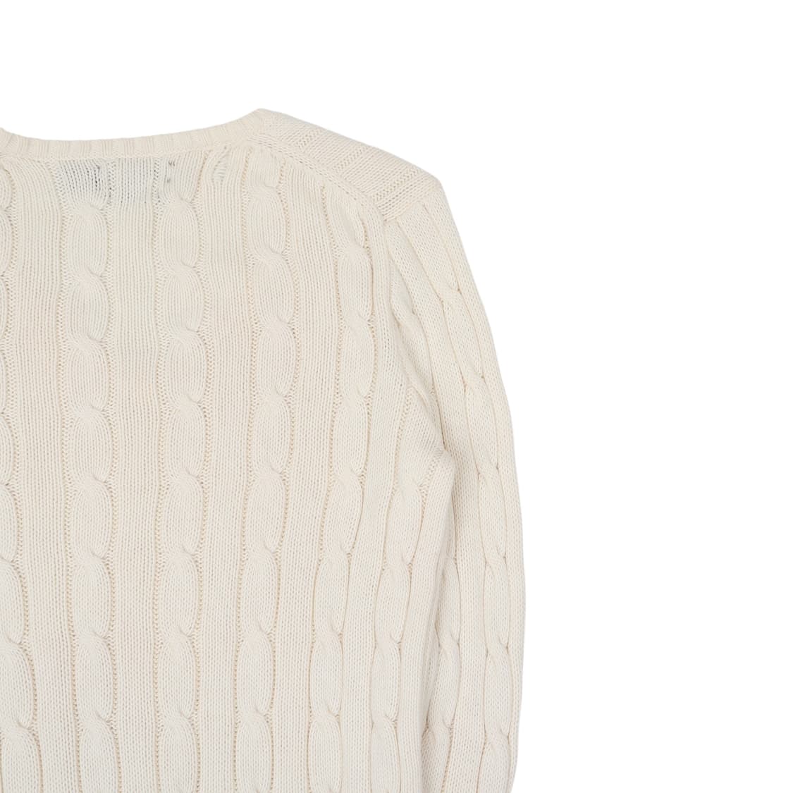 폴로 랄프로렌 아이보리 브이넥 케이블 니트 상품이미지6