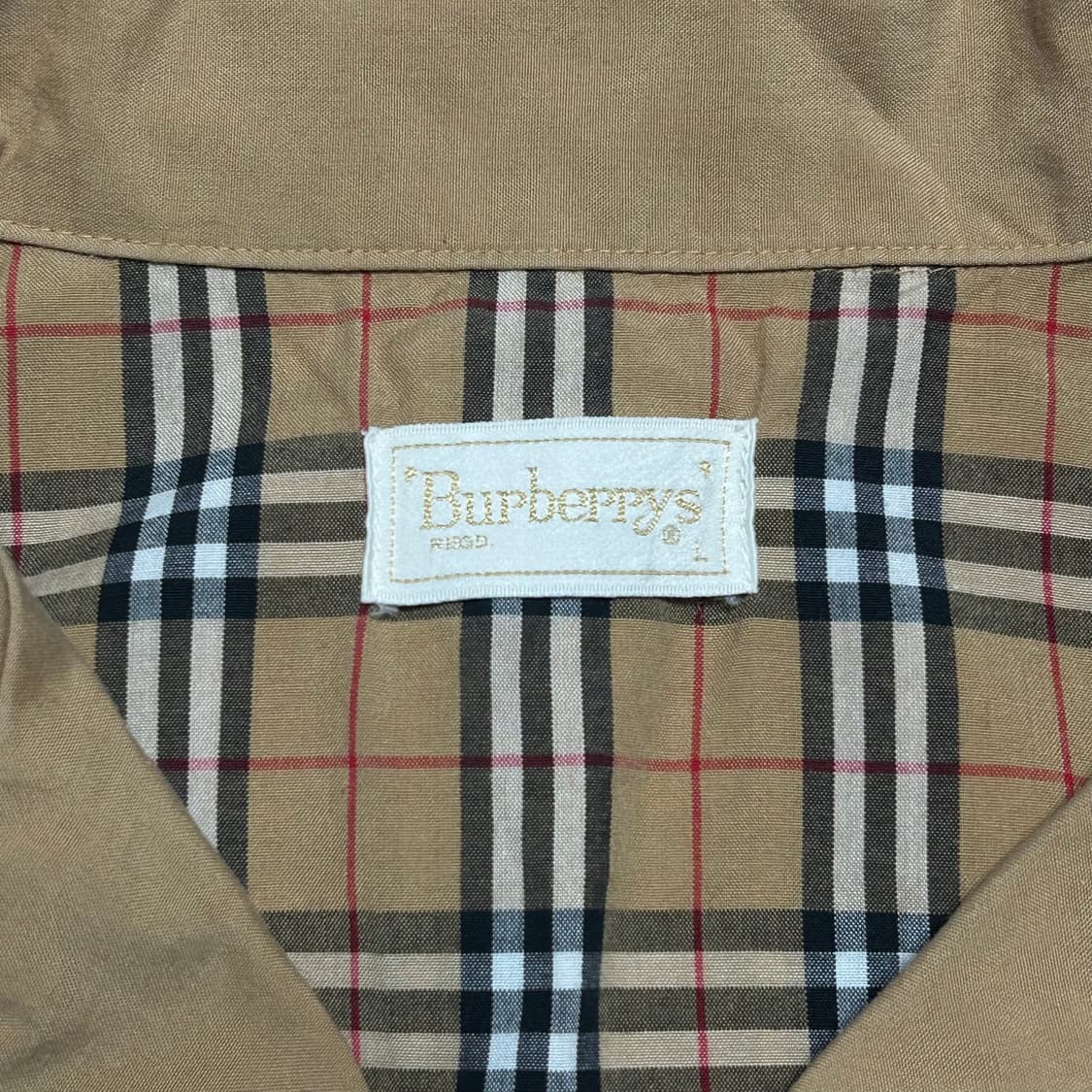 L 버버리 일본판 노바체크 원포켓 셔츠 상품이미지4