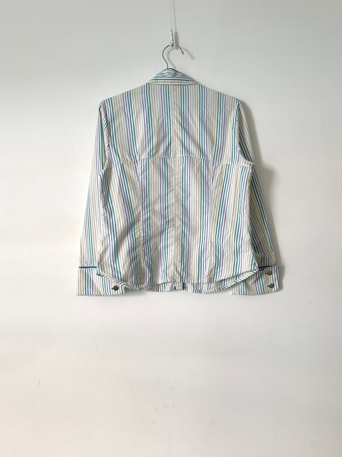 GOLA stripe shirt / gree & blue 상품이미지3